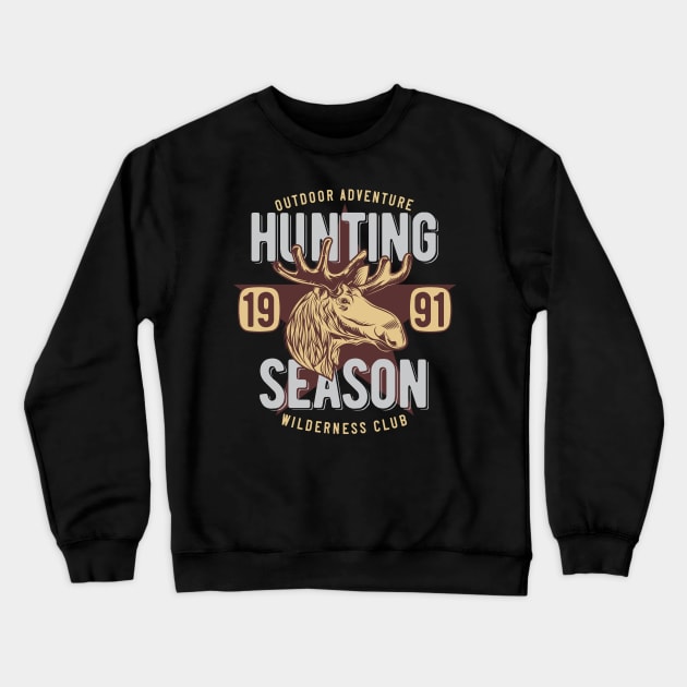 Hunting season Crewneck Sweatshirt by peace and love